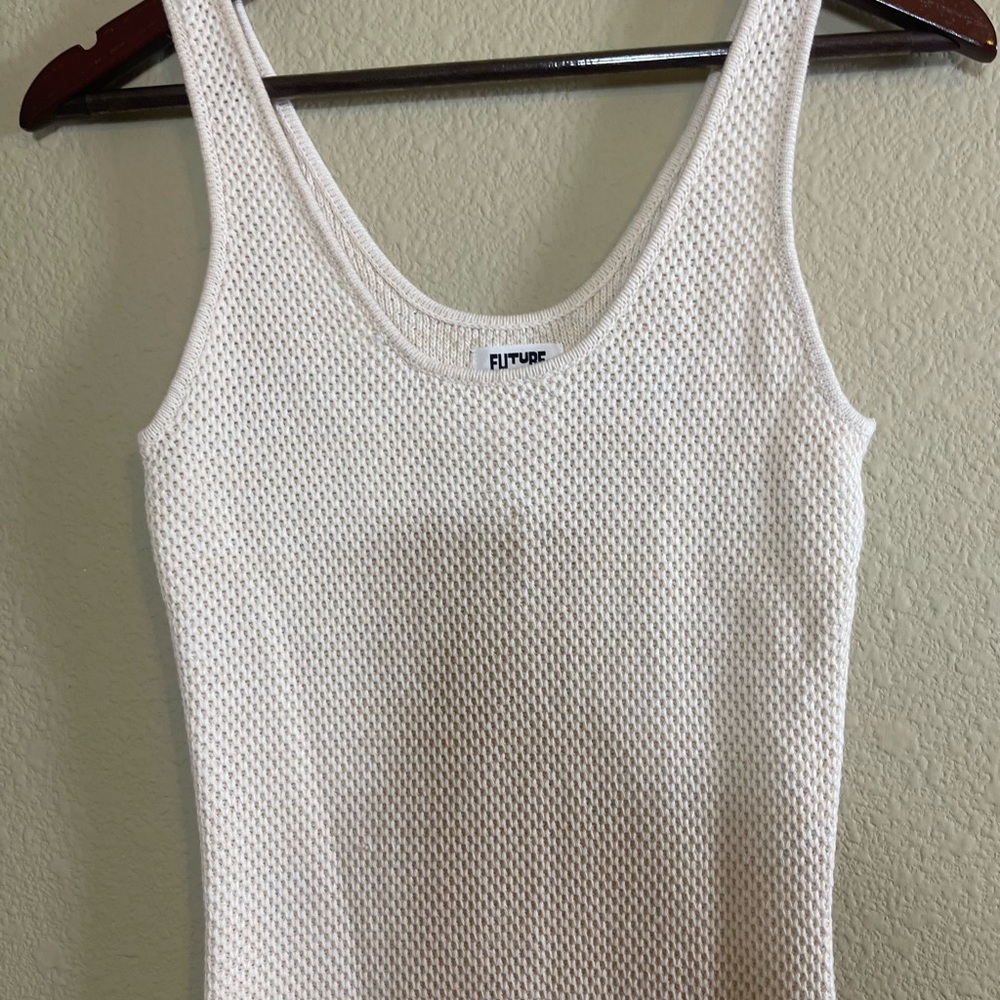 Future Collective by Alani Noelle size small knit dress with fringe trim - Picture 7 of 9